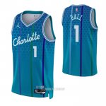 Camiseta Charlotte Hornets LaMelo Ball #1 Ciudad 2022-23 Azul