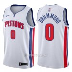 Camiseta Detroit Pistons Andre Drummond #0 Association 2017-18 Blanco