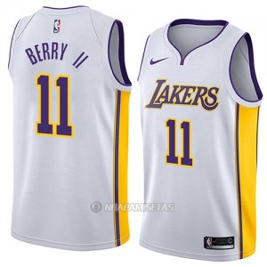 Camiseta Los Angeles Lakers Joel Berry II #11 Association 2018 Blanco