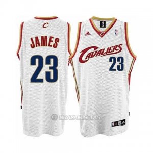 Camiseta Cleveland Cavaliers Lebron James #23 Home Blanco