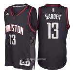 Camiseta Autentico Houston Rockets Harden #13 Negro