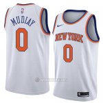 Camiseta New York Knicks Emmanuel Mudiay #0 Association 2018 Blanco
