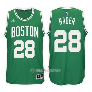 Camiseta Boston Celtics Abdel Nader #28 Road Kelly 2017-18 Verde