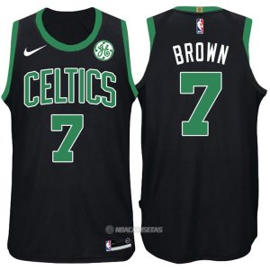 Camiseta Autentico Boston Celtics Brown #7 2017-18 Negro