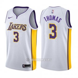 Camiseta Los Angeles Lakers Isaiah Thomas #3 Association 2017-18 Blanco