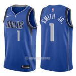 Camiseta Dallas Mavericks Dennis Smith Jr. #1 Icon 2017-18 Azul