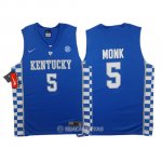 Camiseta NCAA Kentucky Wildcats Monk #0 Azul