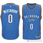 Camiseta Thunder Real Player Bordado Edicion Westbrook #0 Azul