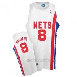 Camiseta ABA de Willams Brooklyn Nets #8 Blanco