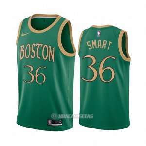 Camiseta Boston Celtics Marcus Smart #36 Ciudad Verde