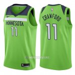 Camiseta Minnesota Timberwolves Jamal Murray #11 Crawford Statement 2017-18 Verde