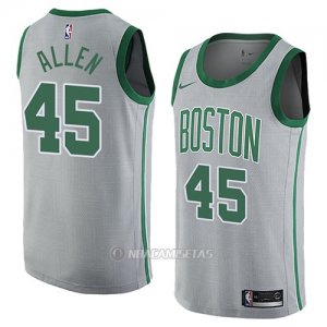 Camiseta Boston Celtics Kadeem Allen #45 Ciudad 2018 Gris