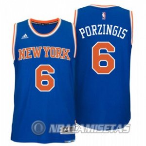 Camiseta New York Knicks Porzingis #6 Azul