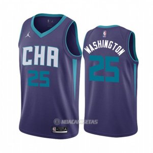 Camiseta Charlotte Hornets P. J. Washington #25 Statement Edition Violeta