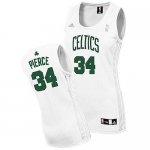 Camiseta Faldas Mujer Celtics Pierce #34 Blanco