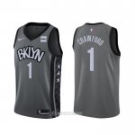 Camiseta Brooklyn Nets Jamal Crawford #1 Statement Gris