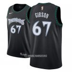 Camiseta Minnesota Timberwolves Taj Gibson #67 Classic 2018 Negro