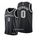 Camiseta Detroit Pistons Andre Drummond #0 Ciudad Edition Negro