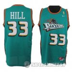 Camiseta Detroit Pistons Hill #33 Verde