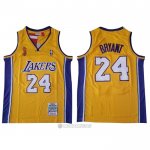 Camiseta Los Angeles Lakers Kobe Bryant #24 2009 Finals Amarillo