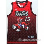 Camiseta Raptors Carter Apodo #15 Rojo