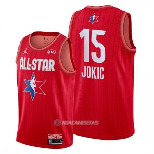 Camiseta All Star 2020 Denver Nuggets Nikola Jokic #15 Rojo