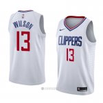 Camiseta Los Angeles Clippers Jamil Wilson #13 Association 2018 Blanco