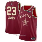 Camiseta All Star 2024 Los Angeles Lakers LeBron James #23 Rojo