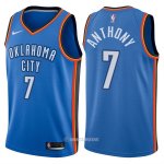 Camiseta Autentico Oklahoma City Thunder Anthony #7 2017-18 Azul