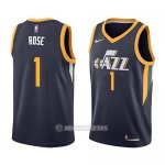 Camiseta Utah Jazz Derrick Rose #1 Icon 2018 Azul