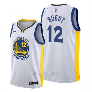 Camiseta Golden State Warriors Andrew Bogut #12 Association Blanco