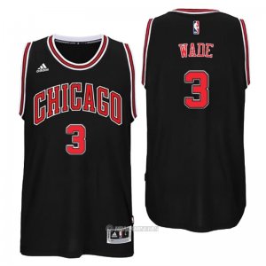 Camiseta Chicago Bulls Wade #3 Negro