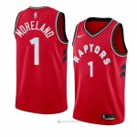 Camiseta Toronto Raptors Eric Moreland #1 Icon 2018 Rojo