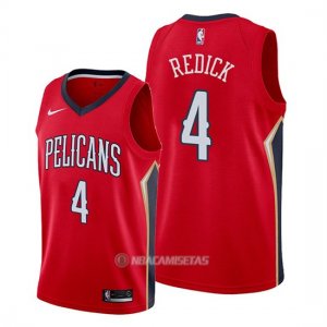 Camiseta New Orleans Pelicans J.j. Redick #4 Statement Rojo2