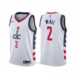 Camiseta Washington Wizards John Wall #2 Ciudad Blanco