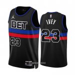 Camiseta Detroit Pistons Jaden Ivey #23 Statement 2022-23 Negro