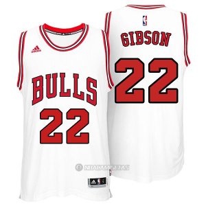 Camiseta Chicago Bulls Gibson #22 Blanco