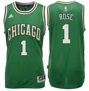 Camiseta Chicago Bulls Rose #1 Verde