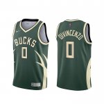 Camiseta Milwaukee Bucks Donte DiVincenzo #0 Earned 2020-21 Verde
