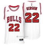 Camiseta Chicago Bulls Gibson #22 Blanco
