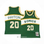 Camiseta Nino Seattle SuperSonics Gary Payton #20 Historic Retro Verde