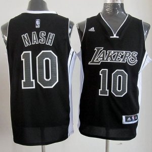 Camiseta Steve Nash Los Angeles Lakers #10 Negro