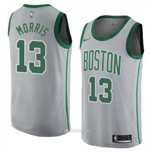 Camiseta Boston Celtics Marcus Morris #13 Ciudad 2018 Gris
