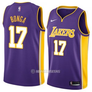 Camiseta Los Angeles Lakers Isaac Bonga #17 Statement 2018 Violeta