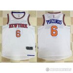 Camiseta Knicks Porzingis #6 Blanco