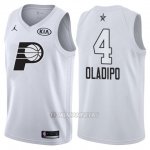 Camiseta All Star 2018 Pacers Victor Oladipo #4 Blanco