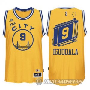 Camiseta Golden State Warriors Iguodala #9 Amarillo