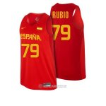 Camiseta Espana Rubio #79 Rojo 2016