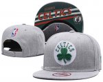 NBA Boston Celtics Sombrero Gris Blanco Verde