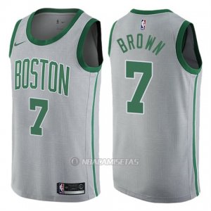 Camiseta Boston Celtics Ciudad Jaylen Brown #7 Gris